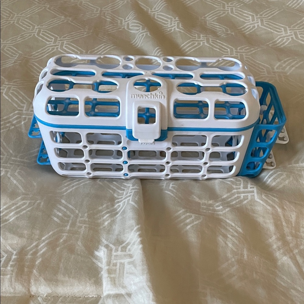Munchkin Blue and White Storage Basket